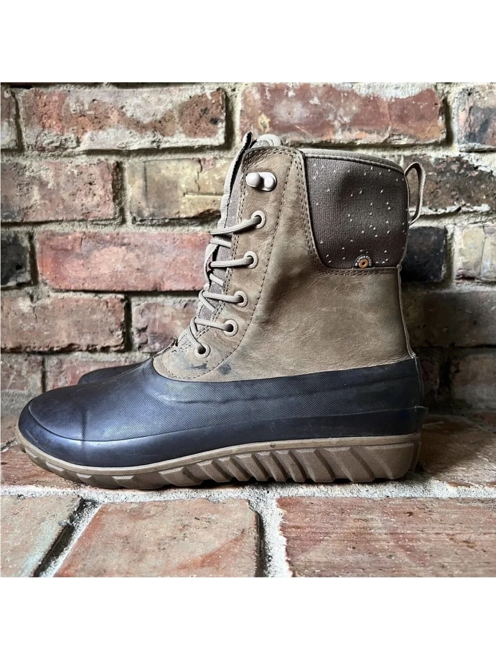 Bogs Waterproof Leather Winter Insulated Duck Boot